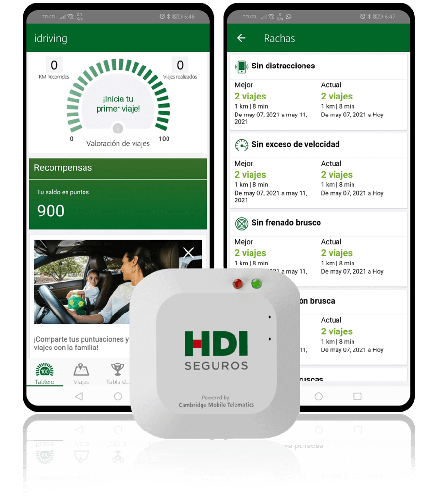 HDI iDriving App y Tag 2